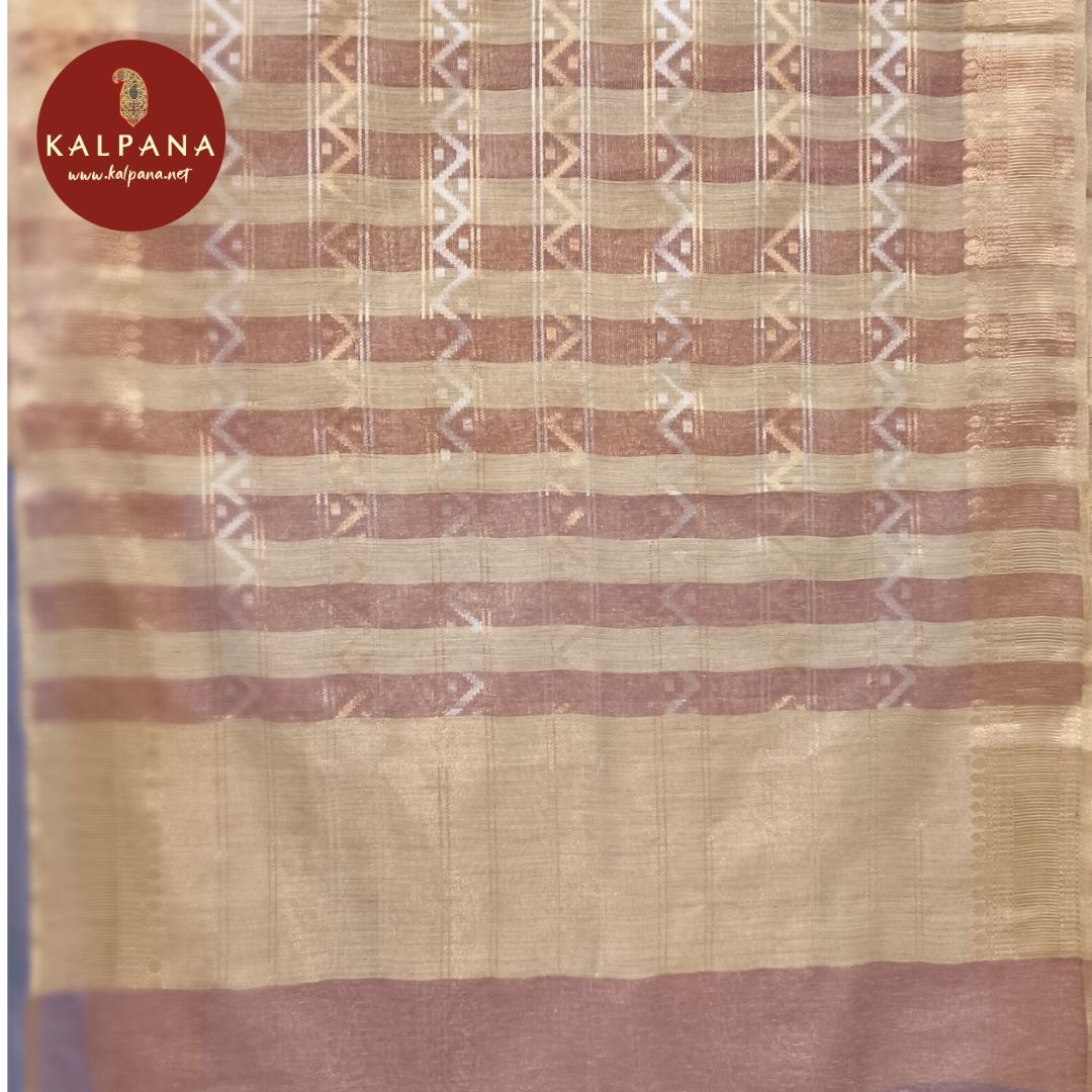 Woven Zari Linen Saree