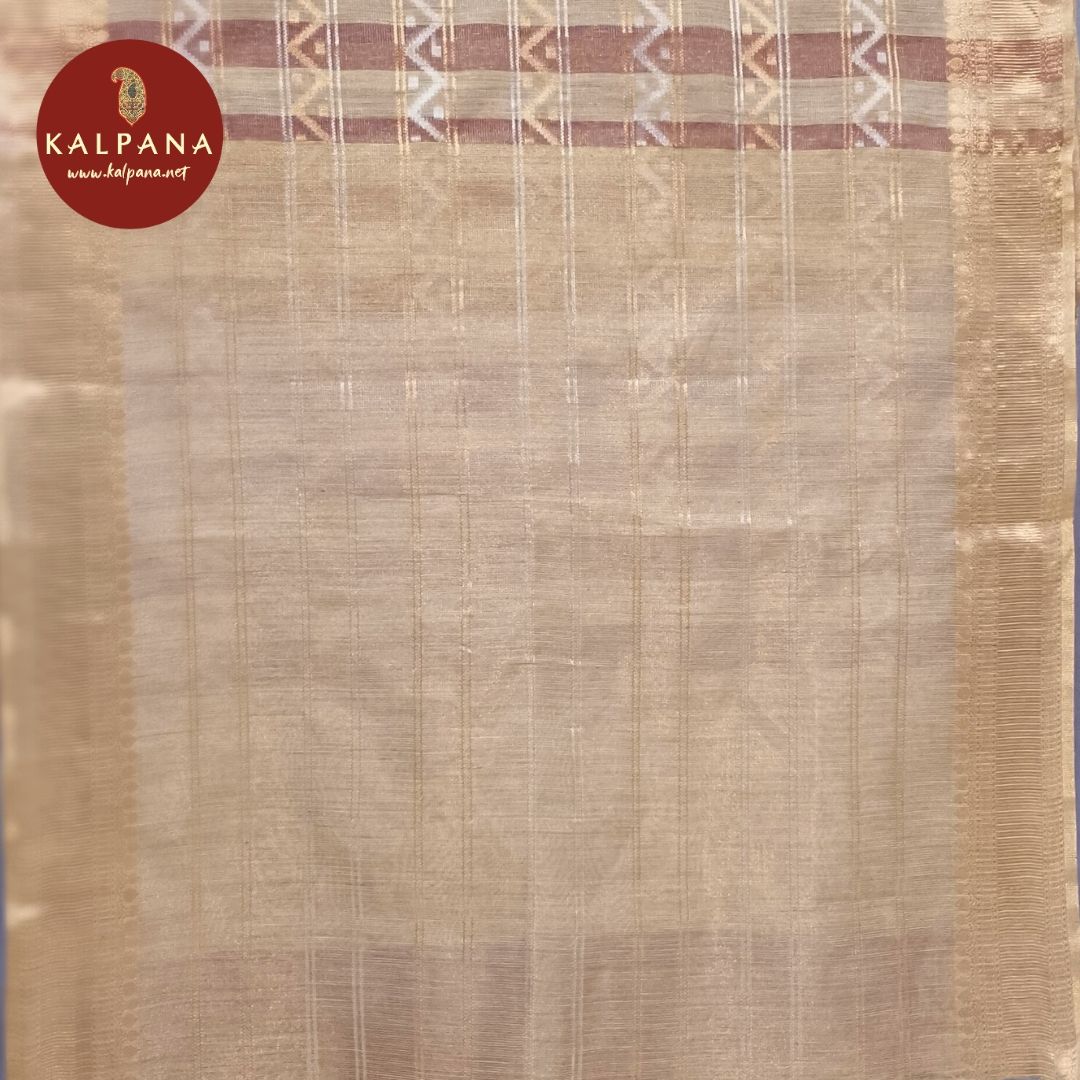 Woven Zari Linen Saree