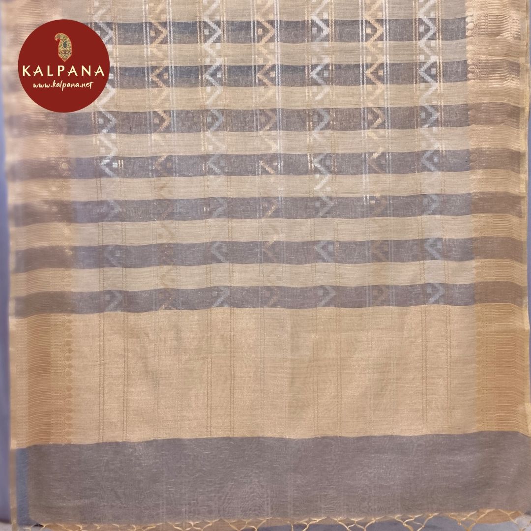 Woven Zari Linen Saree