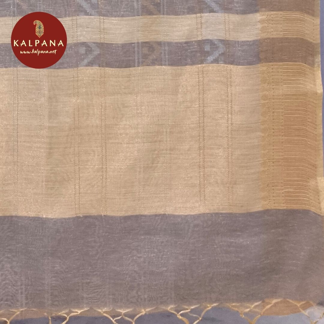 Woven Zari Linen Saree