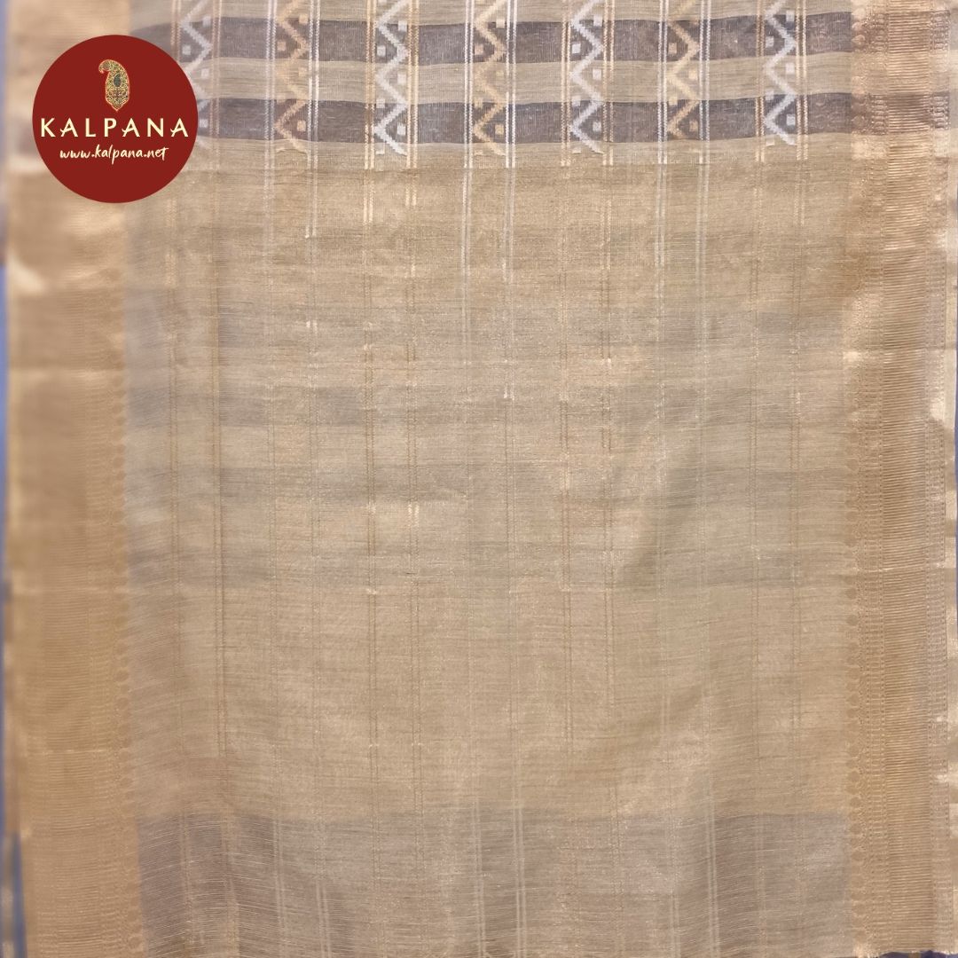 Woven Zari Linen Saree