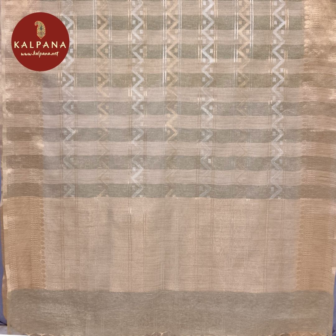 Woven Zari Linen Saree
