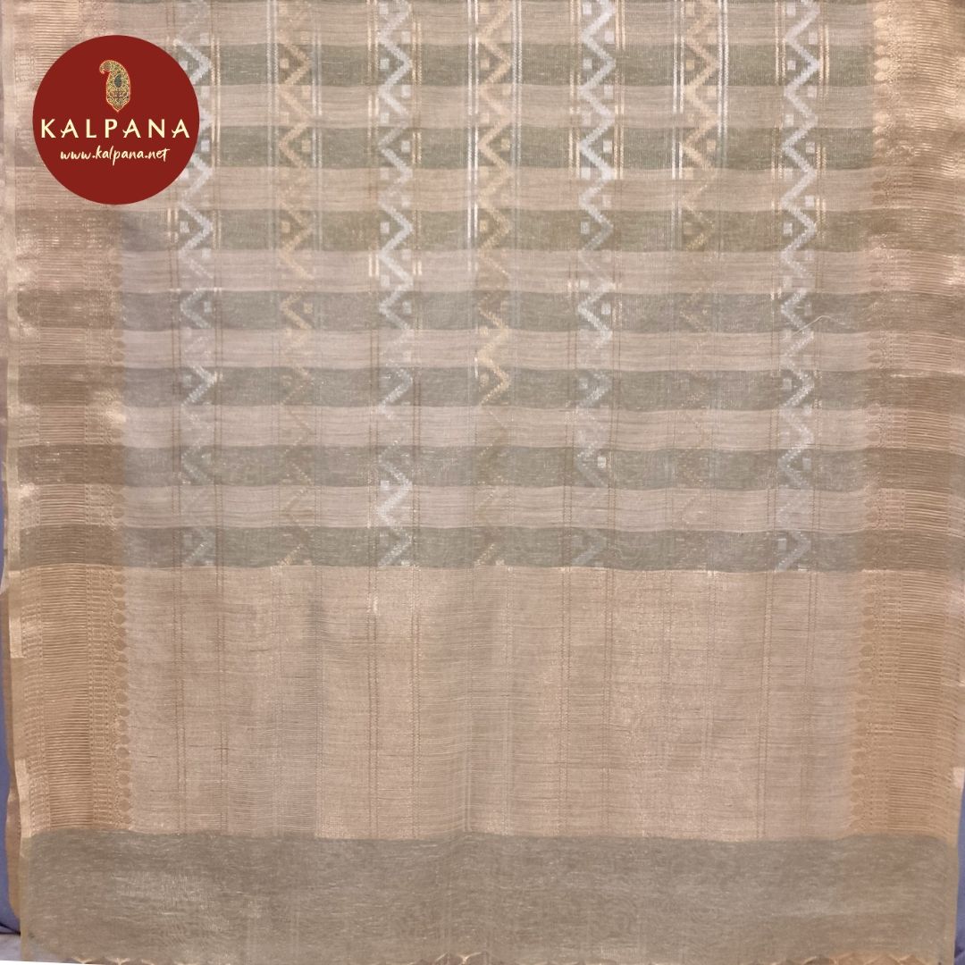 Woven Zari  Linen Saree