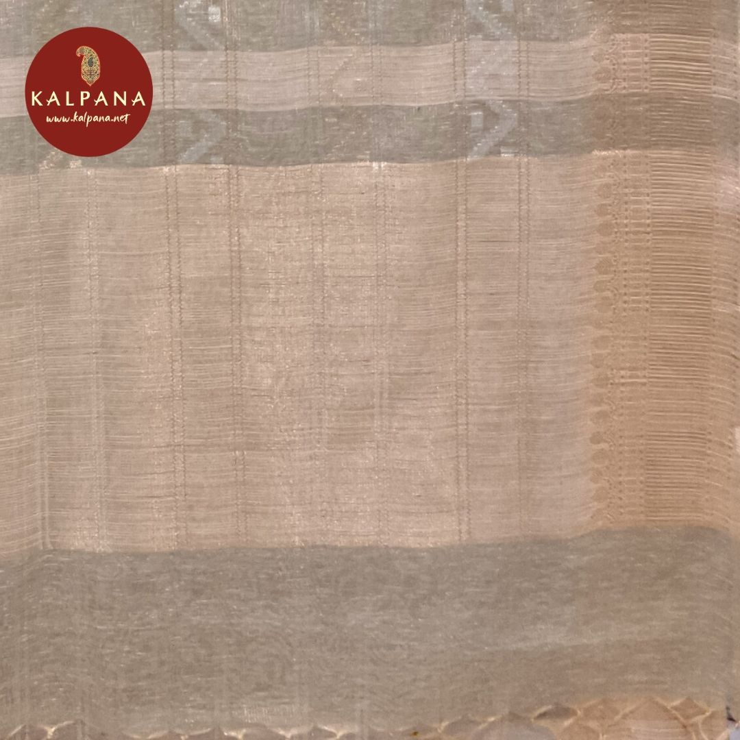 Woven Zari Linen Saree