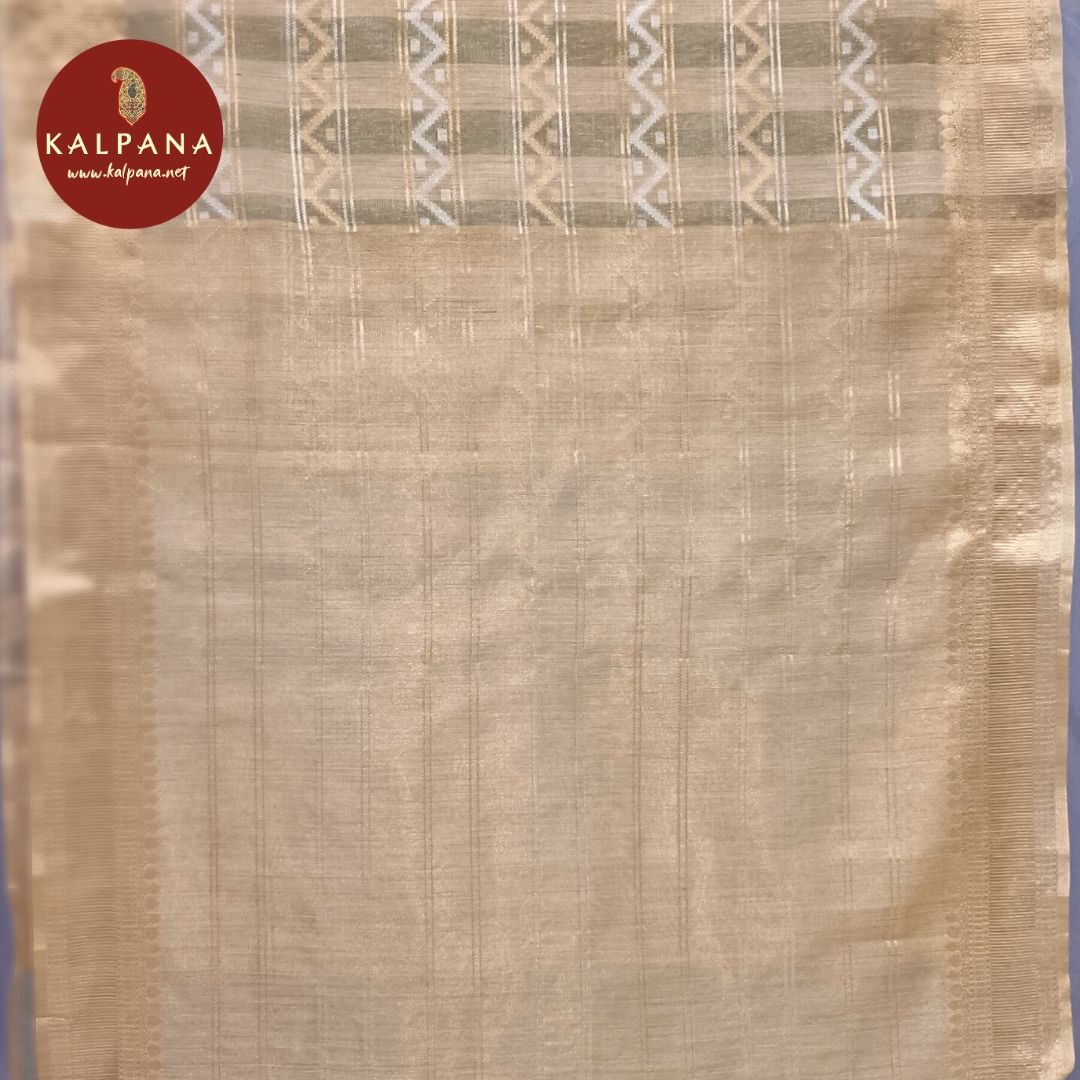 Woven Zari Linen Saree
