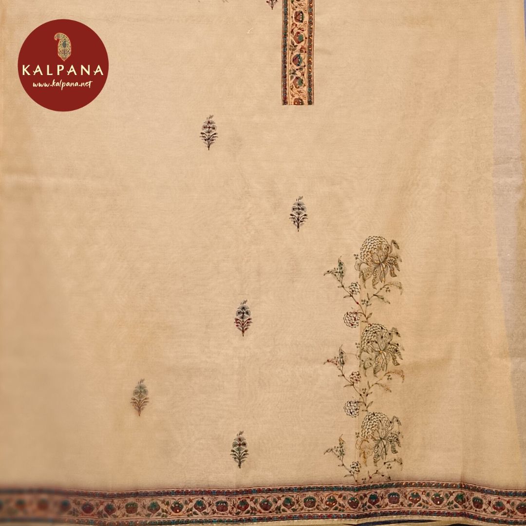 Printed With Embroidery SICO Cotton Unstitched Suit