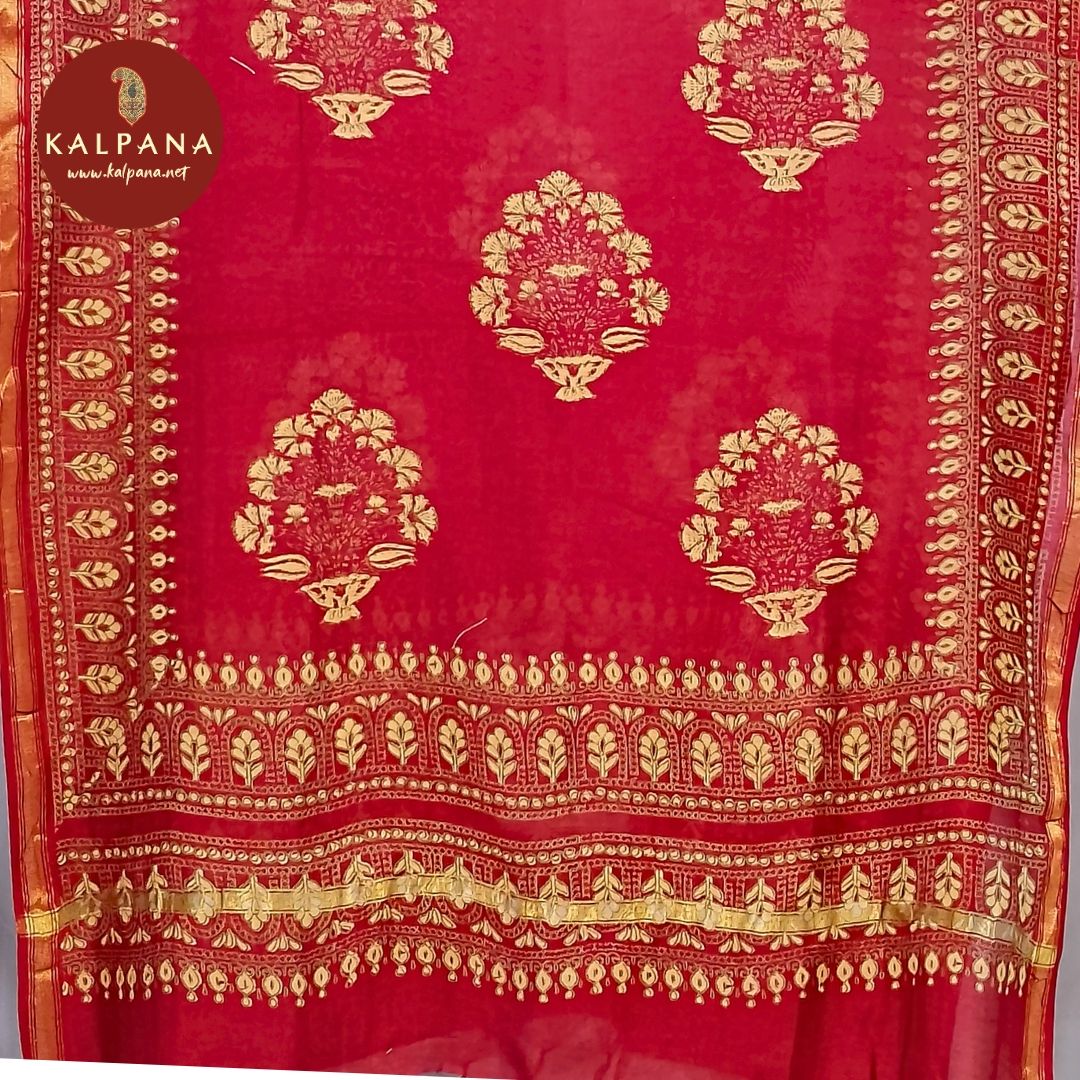 Printed With Embroidery Cotton Unstitched Suit