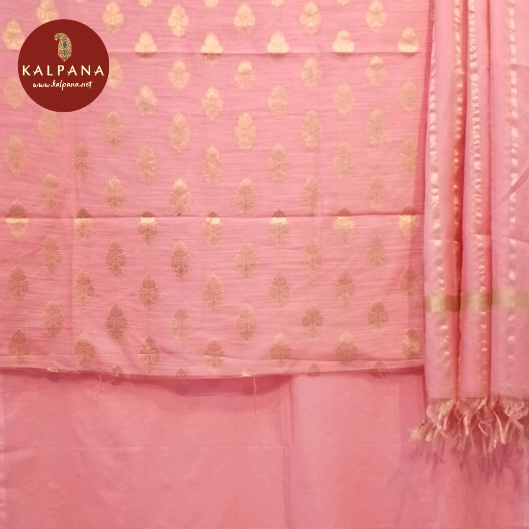 Woven Zari Blended SICO Cotton Unstitched Suit