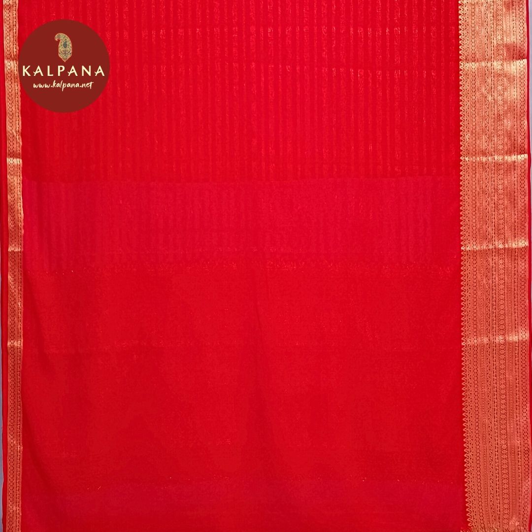 Woven Zari Georgette Saree
