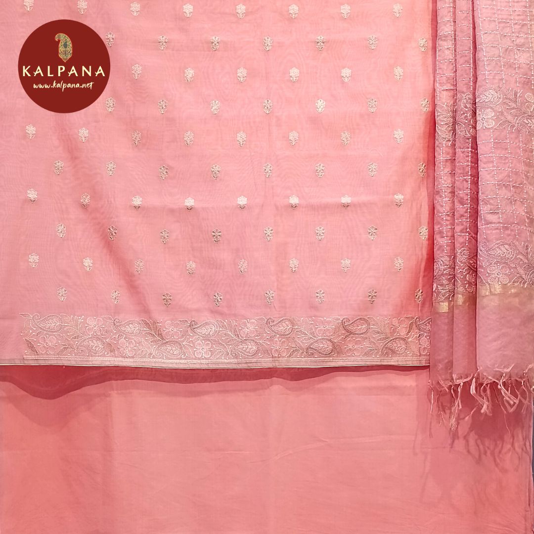 Embroided Blended SICO Cotton Unstitched Suit