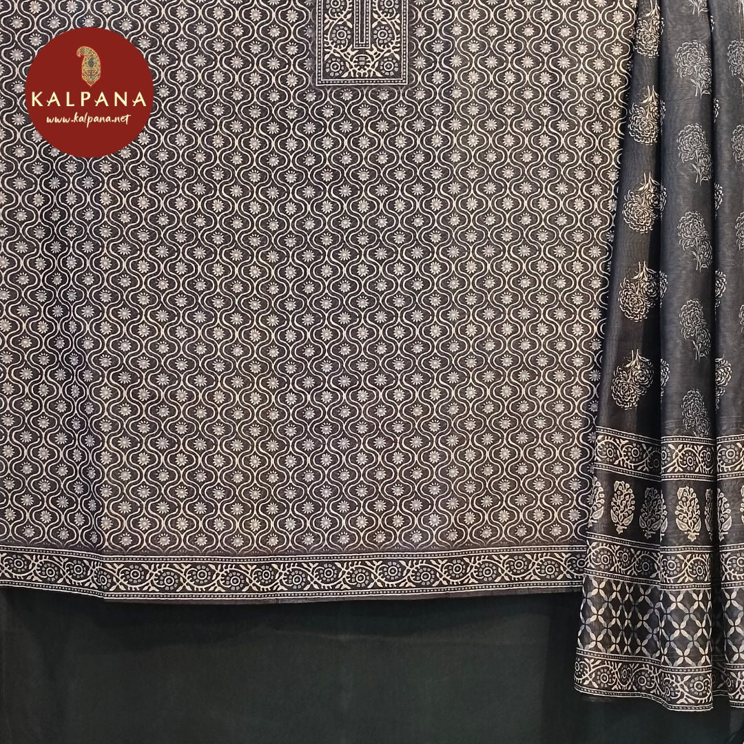 Printed Blended SICO Cotton Unstitched Suit