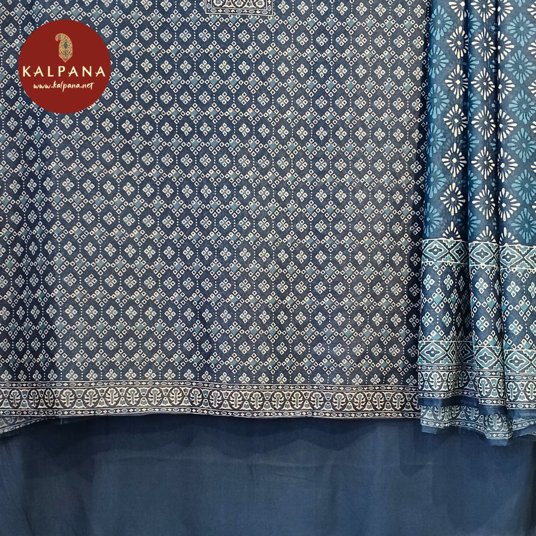 Printed Blended SICO Cotton Unstitched Suit