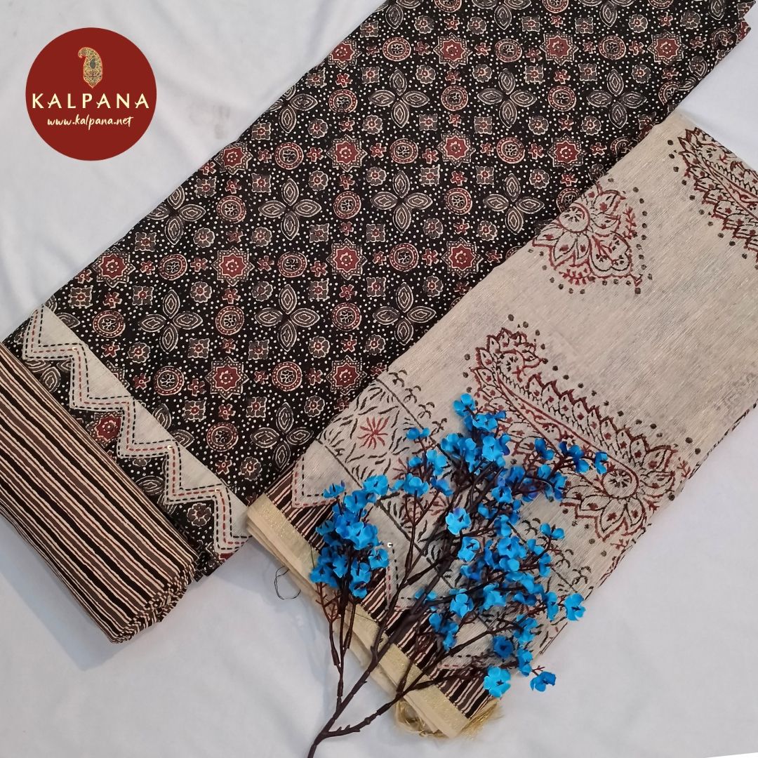 Shirt: Black Coloured Printed With Embroidery Pure Cotton Unstitched Suit and Border.
Dupatta: Black Color Printed With Embroidery Cotton Dupatta.
Bottom: Black Pure Cotton Bottom.
Perfect for Semi,Formal,Wear.
Recommended for Summer season(s). Dry Clean Only
Shirt Fabric: 2.5 mts
Salwar Fabric: 2.4 mts
Dupatta: 2.4 mts
Country Of Origin:India
Weight: 500 gms