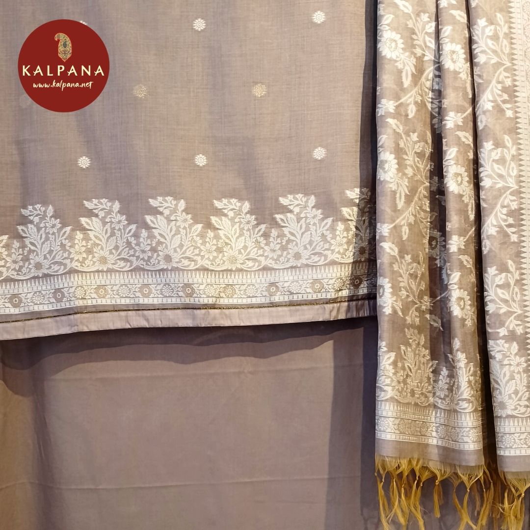 Woven Zari Blended SICO Cotton Unstitched Suit