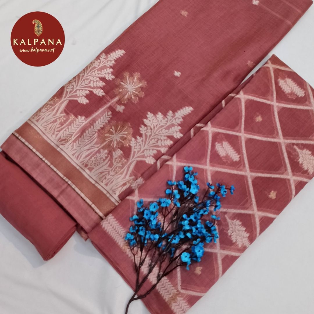 Shirt: Light Onion Coloured Woven Zari Blended SICO Cotton Unstitched Suit and Border.
Dupatta: Light Onion Color Woven Zari Dupatta.
Bottom: Light Onion Blended SICO Cotton Bottom.
Perfect for Formal,Wear.
Recommended for Summer season(s). Dry Clean Only
Shirt Fabric: 2.5 mts
Salwar Fabric: 2.4 mts
Dupatta: 2.4 mts
Country Of Origin:India
Weight: 500 gms
