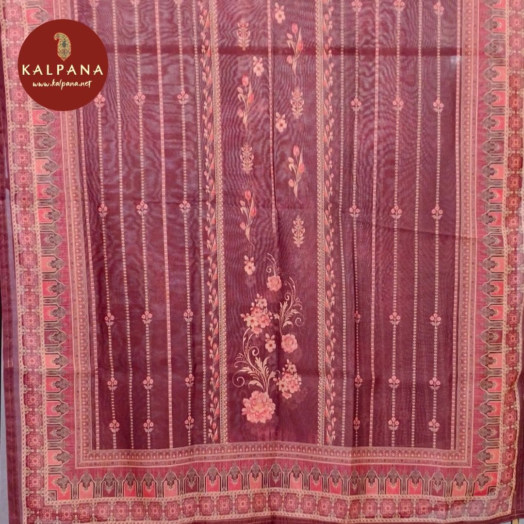 Printed With Embroidery Blended SICO Cotton Unstitched Suit - Kalpana