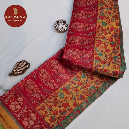 Gold Printed Cotton Tusser Saree
with Printed Multi Color Palla,Border
The Red Colored Cotton Tusser Unstitched Blouse
Which is Perfect for Semi,Formal,Wear in Summer season(s). Dry Clean Only.
Saree 5.4 mts
Blouse 0.8 mts
Country Of Origin:India
Weight: 500 gms