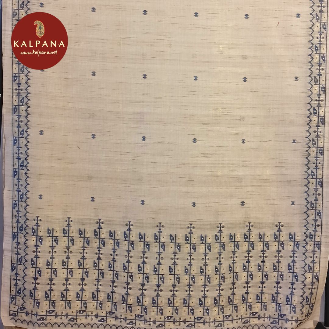 Woven Pure Cotton Tusser Unstitched Suit - Kalpana