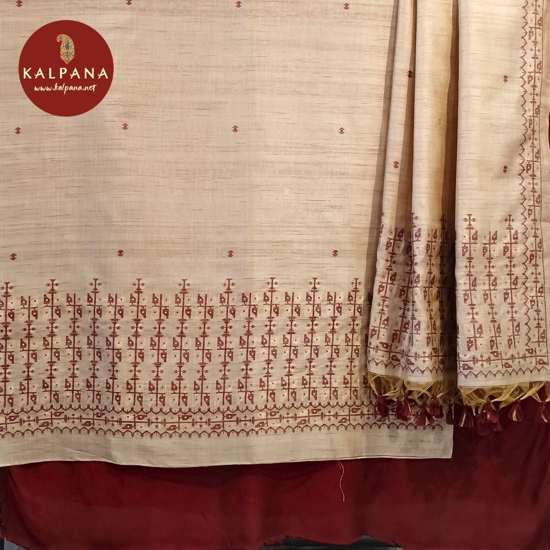 Woven Cotton Tusser Unstitched Suit