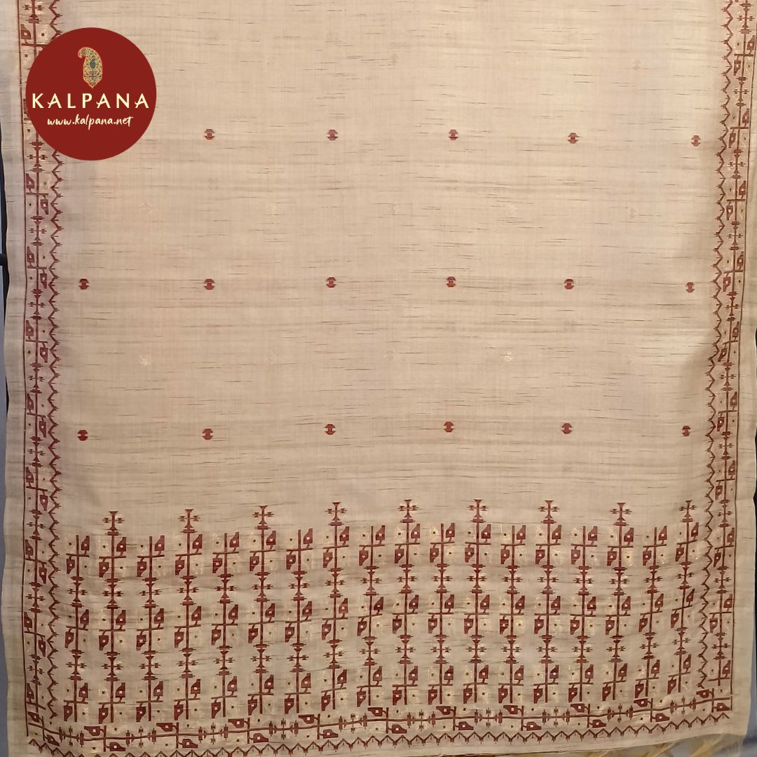 Woven Cotton Tusser Unstitched Suit