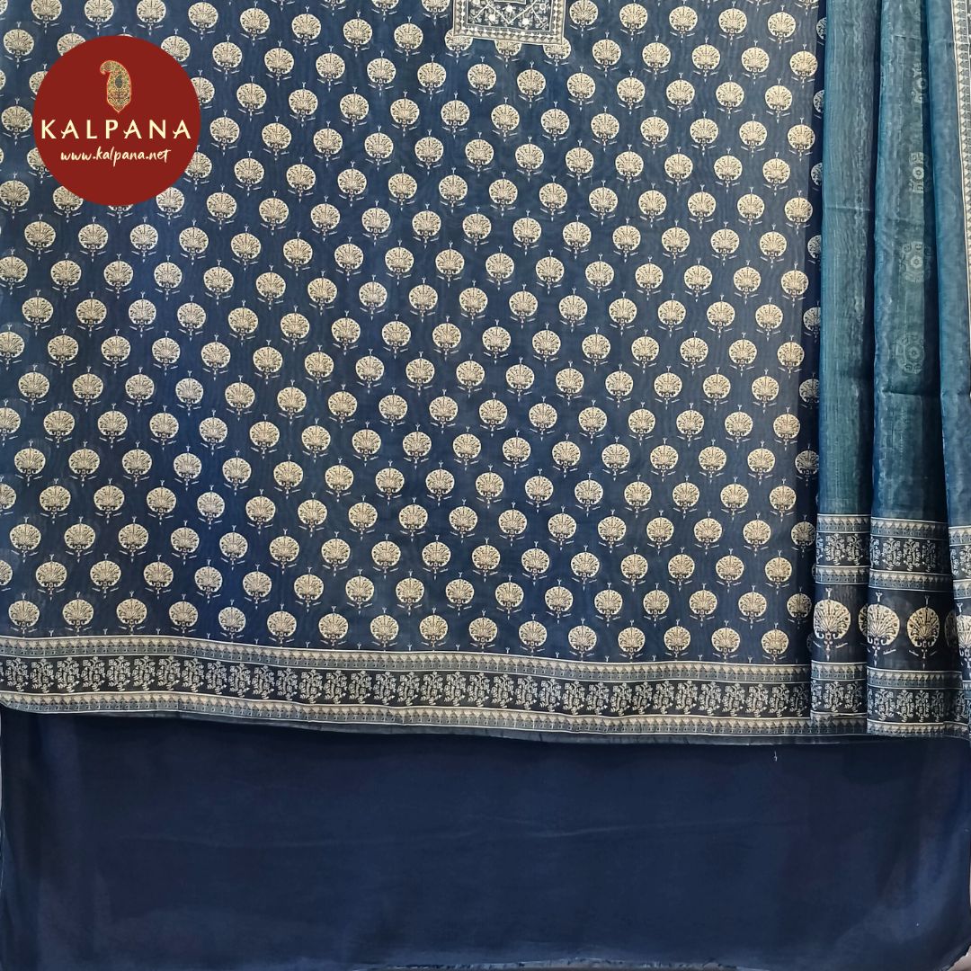 Printed With Embroidery SICO Cotton Unstitched Suit