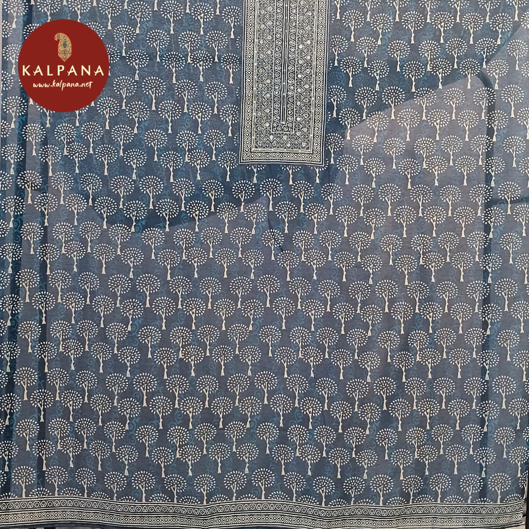 Printed With Embroidery SICO Cotton Unstitched Suit
