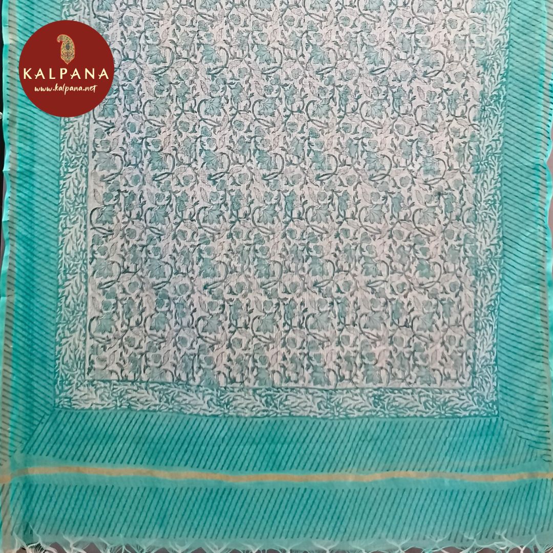 Handloom Embroided Pure Cotton Unstitched Suit - Kalpana