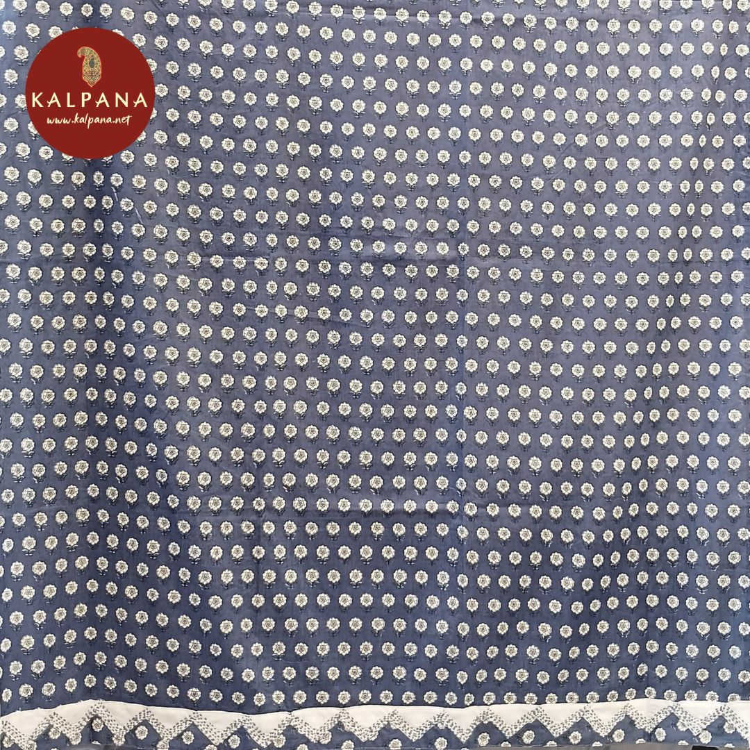 Printed With Embroidery Cotton Unstitched Suit