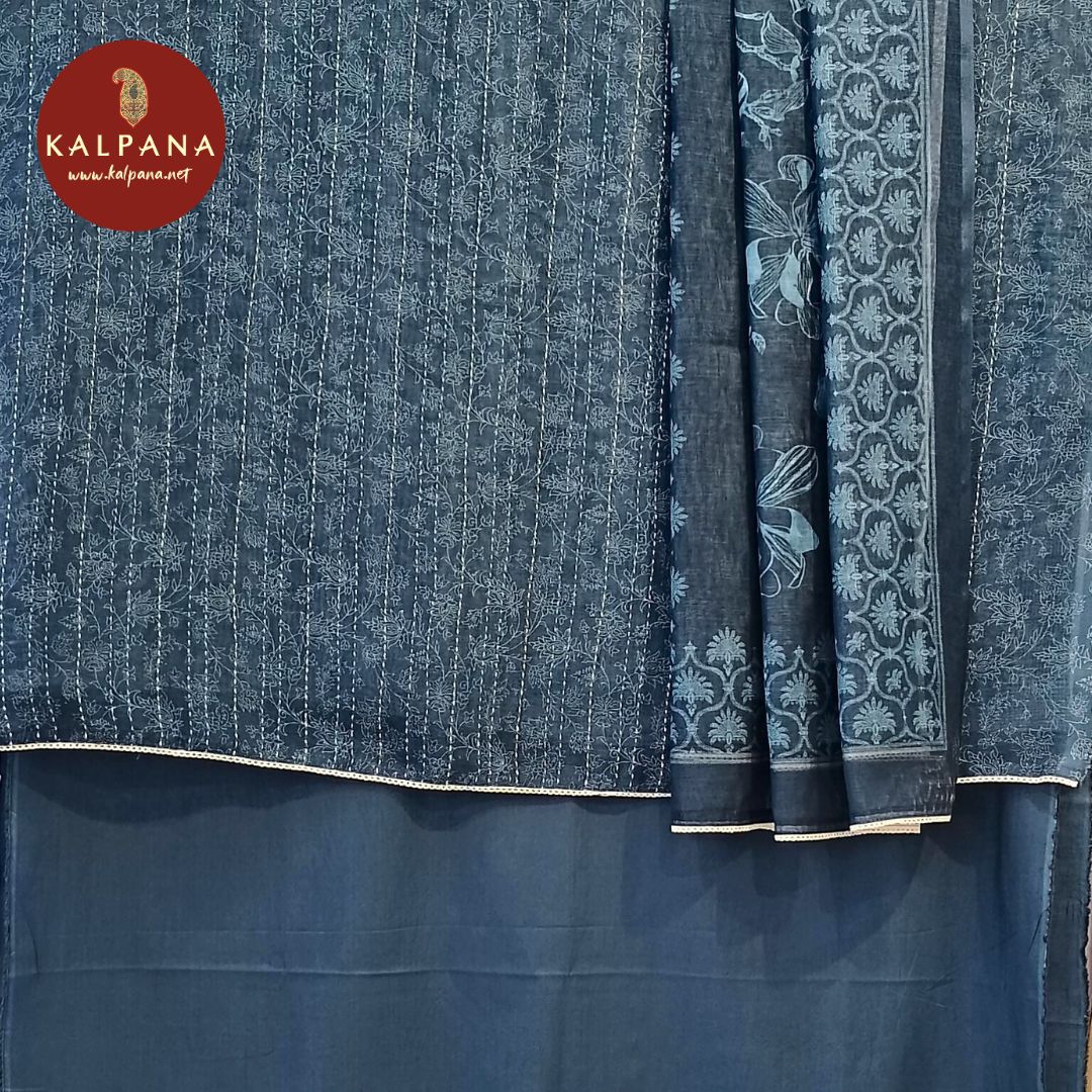Embroided Pure Linen Unstitched Suit