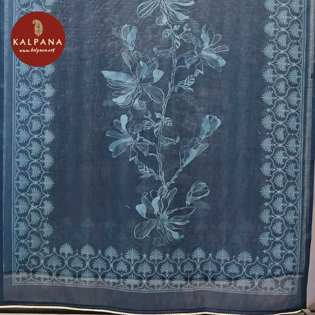 Embroided Pure Linen Unstitched Suit - Kalpana