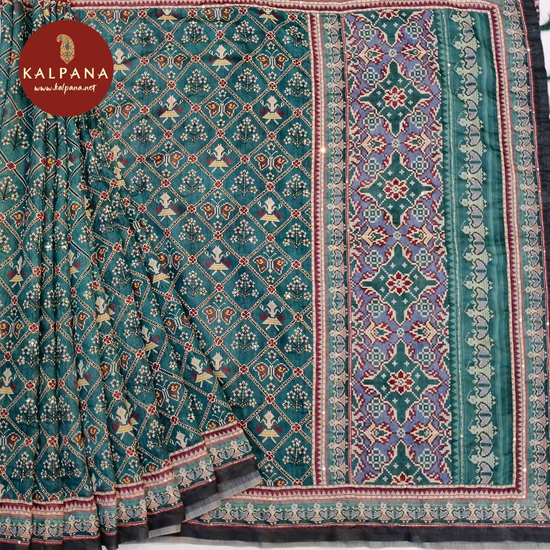 Printed With Embroidery SICO Cotton Saree