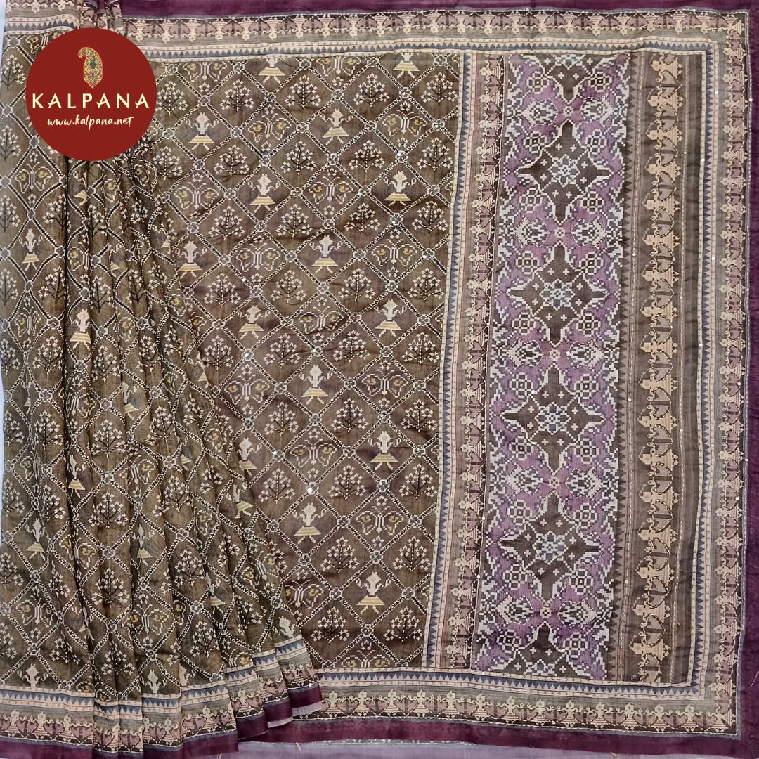Printed With Embroidery SICO Cotton Saree
