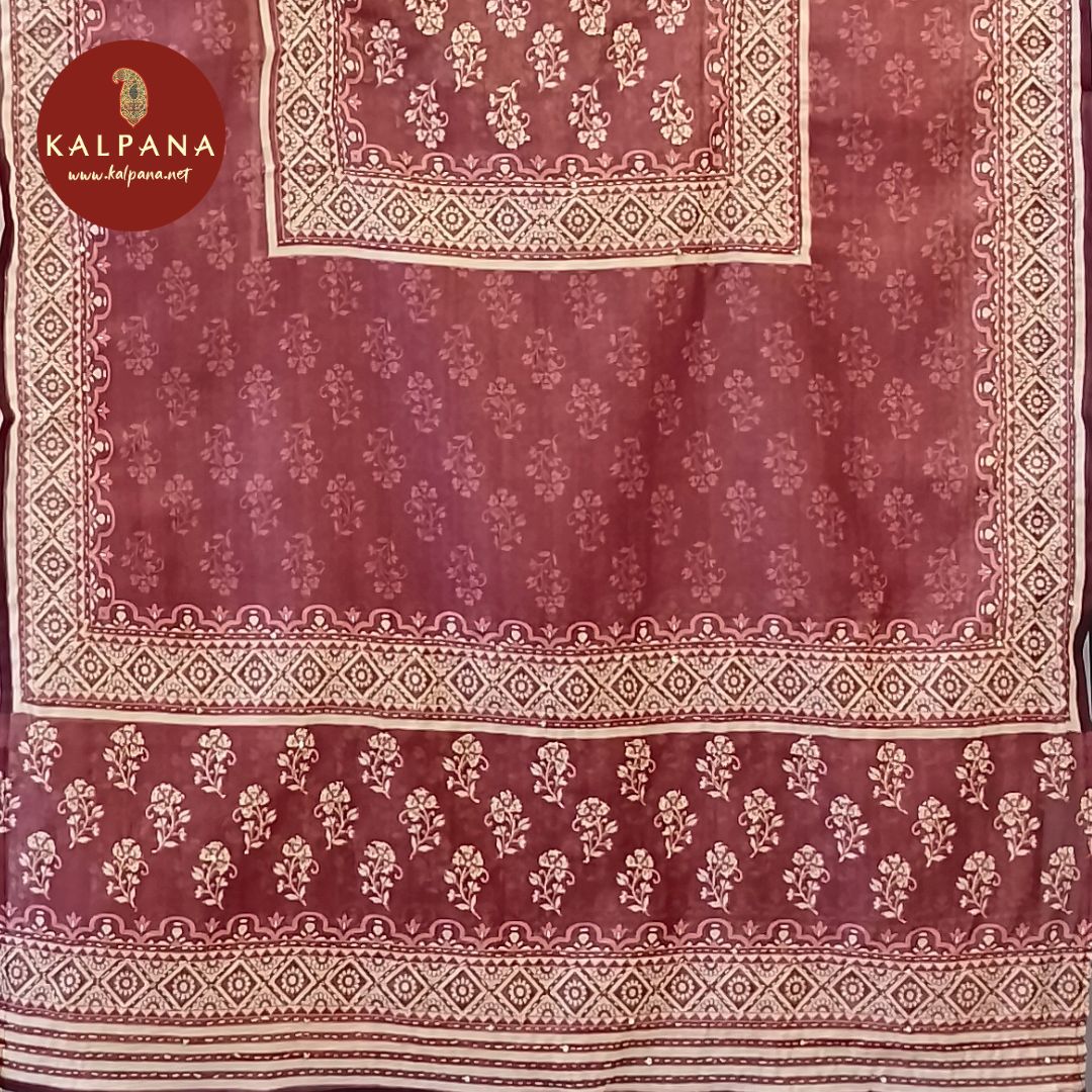 Printed With Embroidery SICO Cotton Unstitched Suit - Kalpana