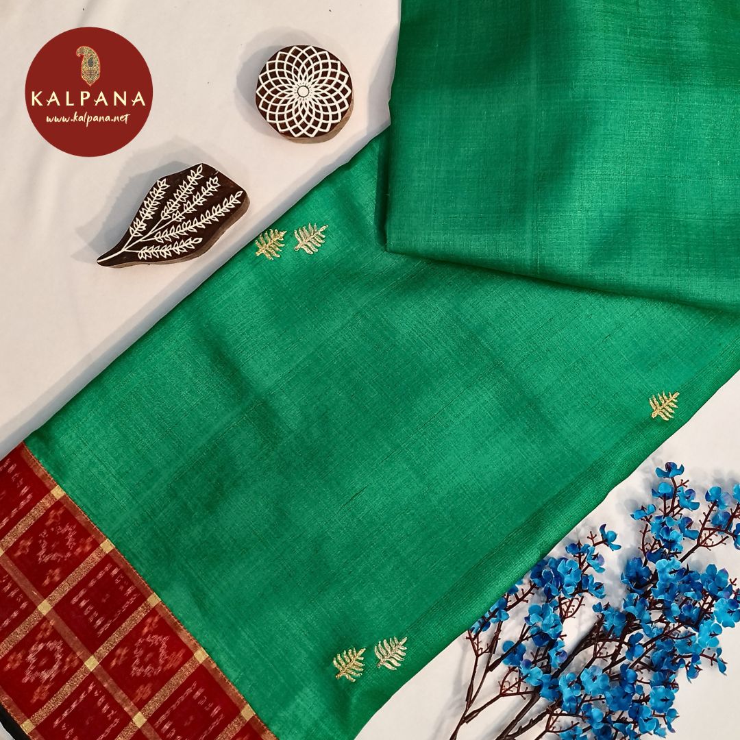 Embroidery Pure Tussar Saree