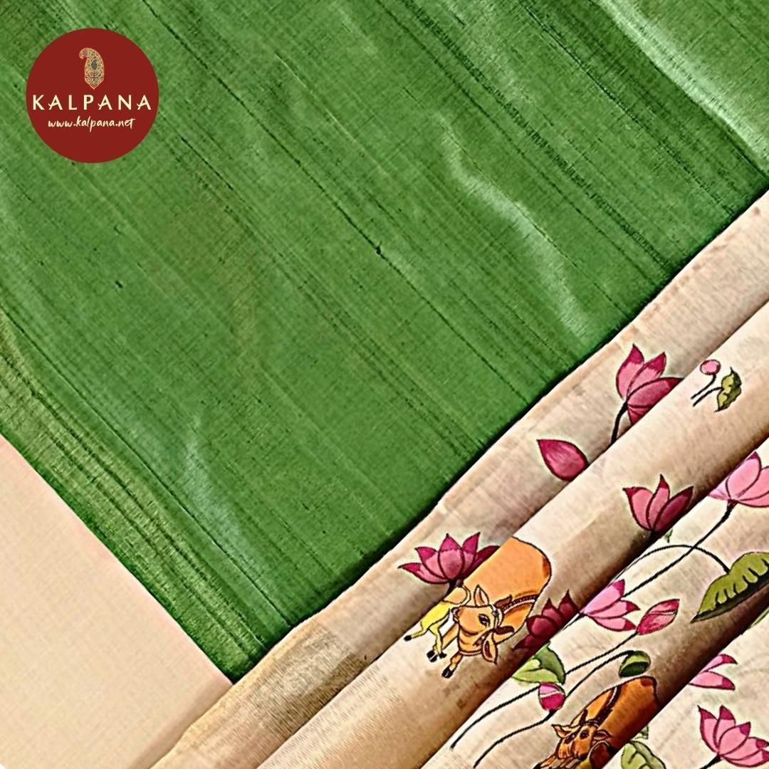 Handloom Pure Tussar Silk Unstitched Suit