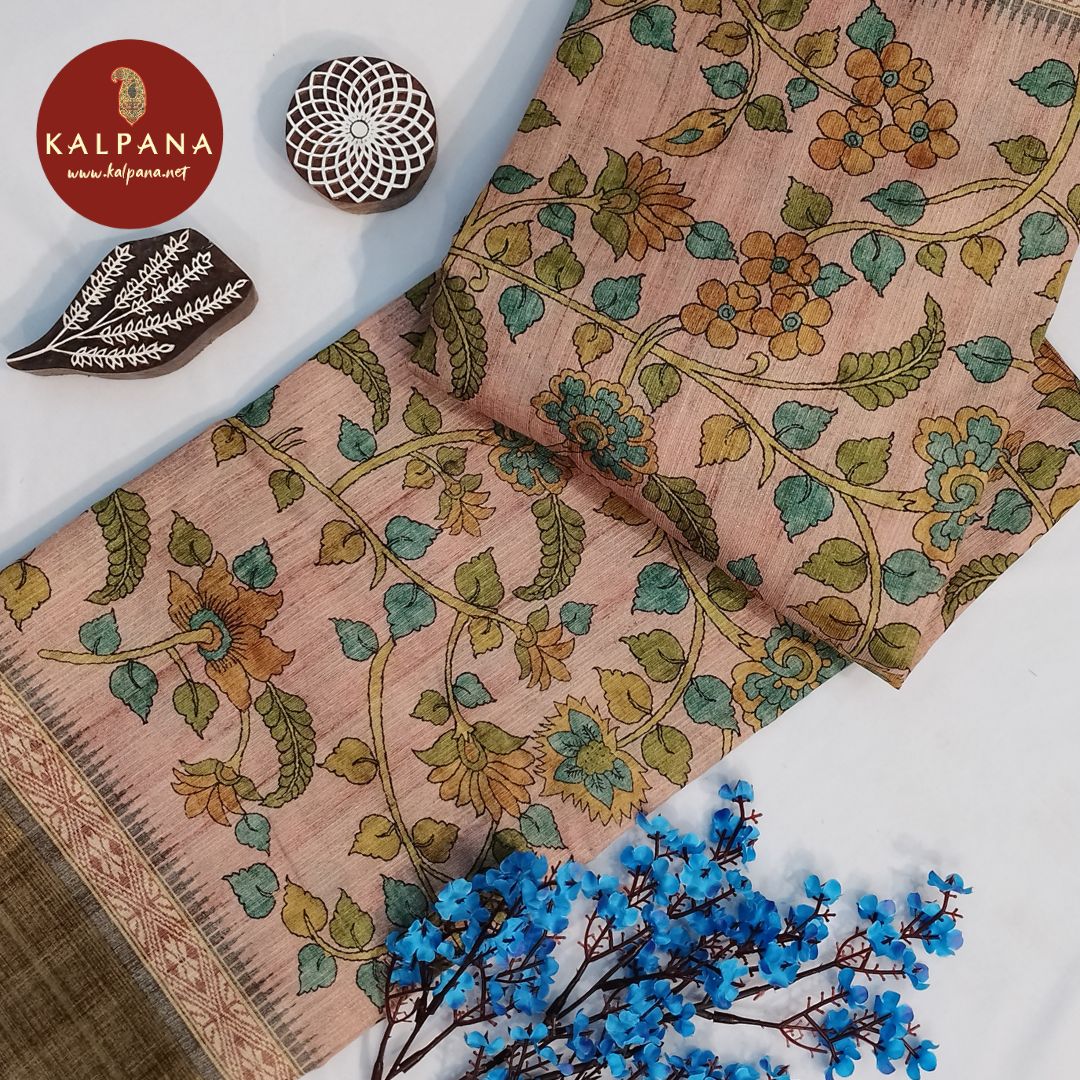 Printed Blended Tussar Silk Saree