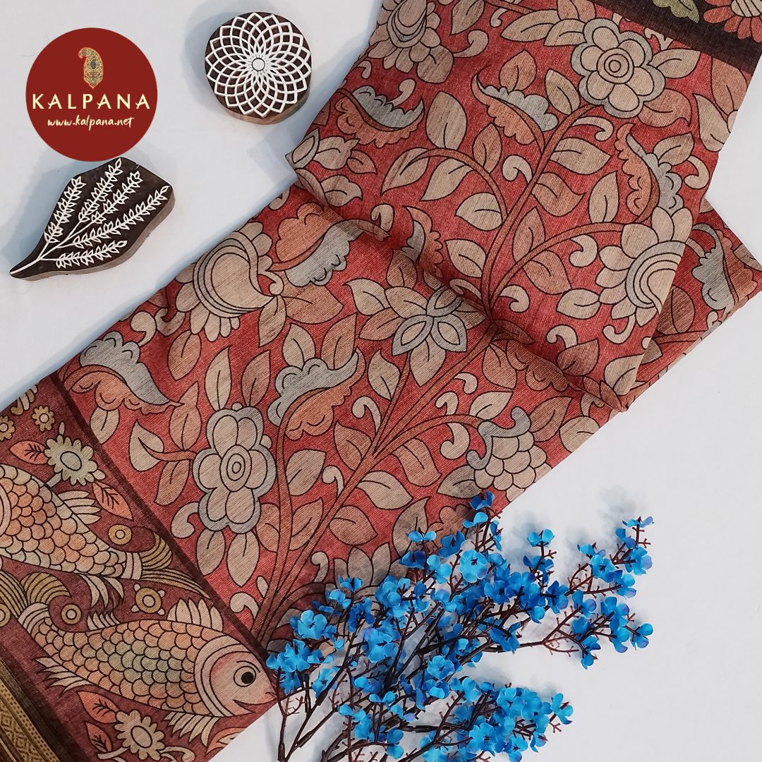 Printed Blended Tussar Silk Saree
