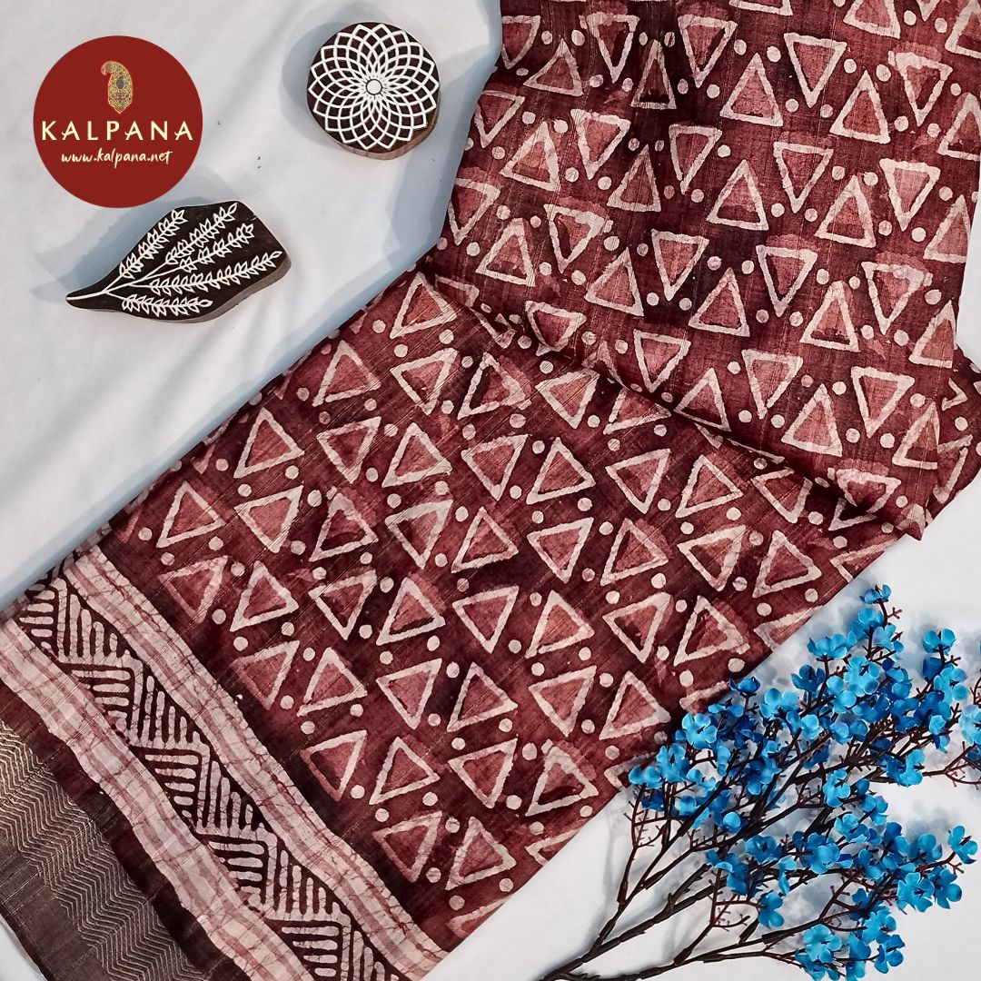 Printed Blended Tussar Silk Saree