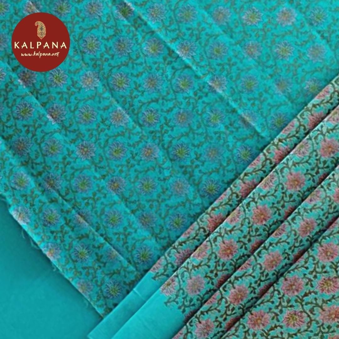 Printed Blended Cotton Unstitched Suit