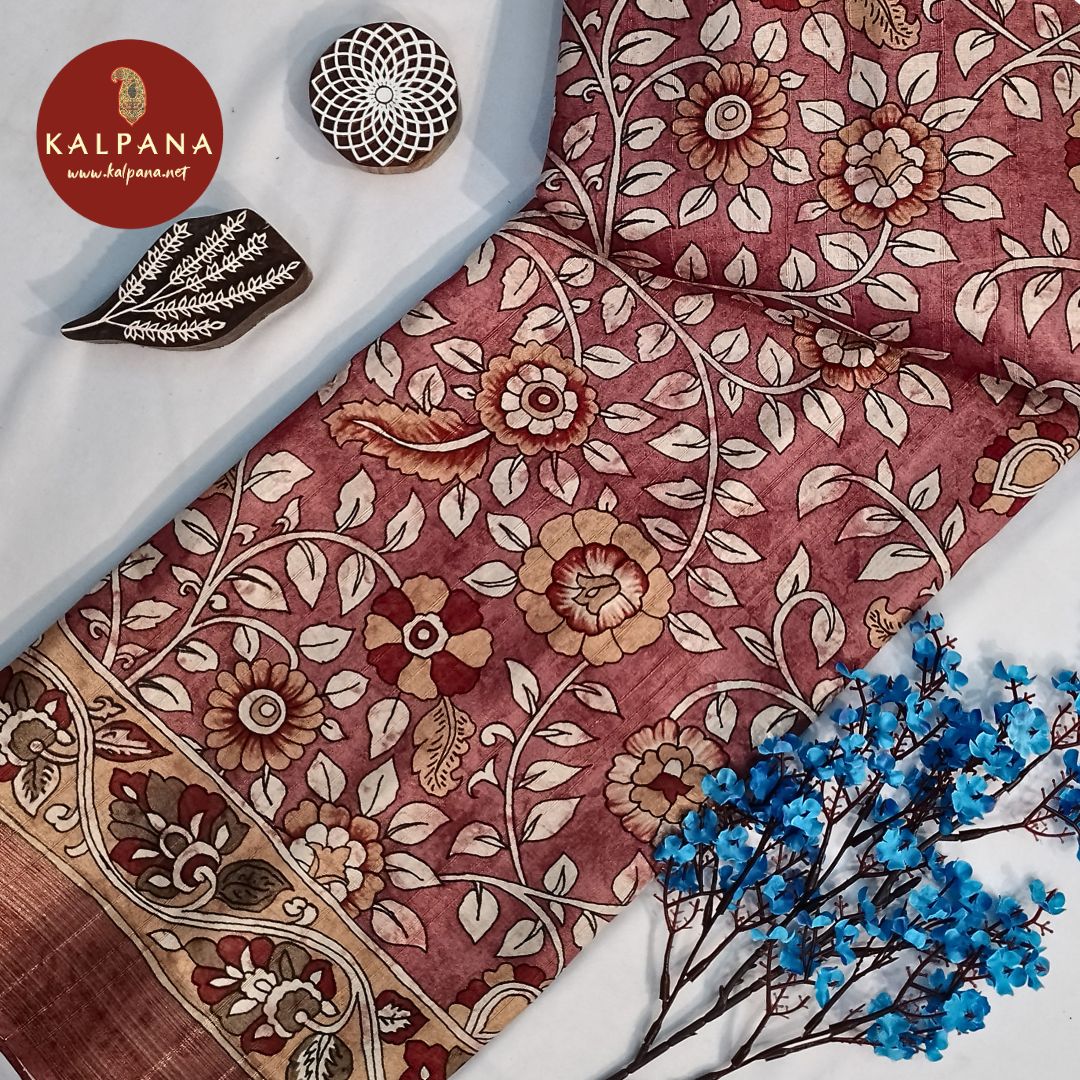 Printed Blended Tussar Silk Saree