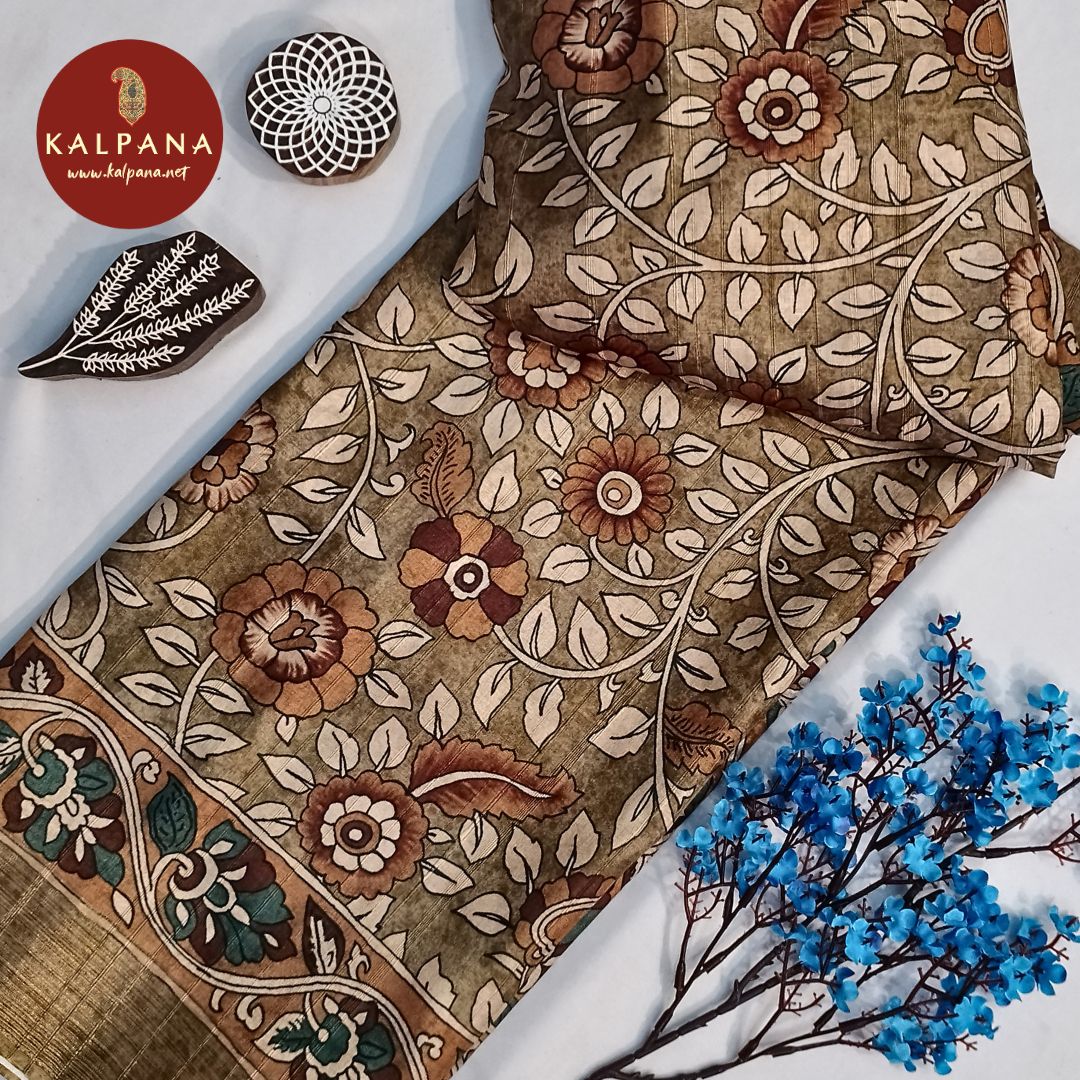 Printed Blended Tussar Silk Saree