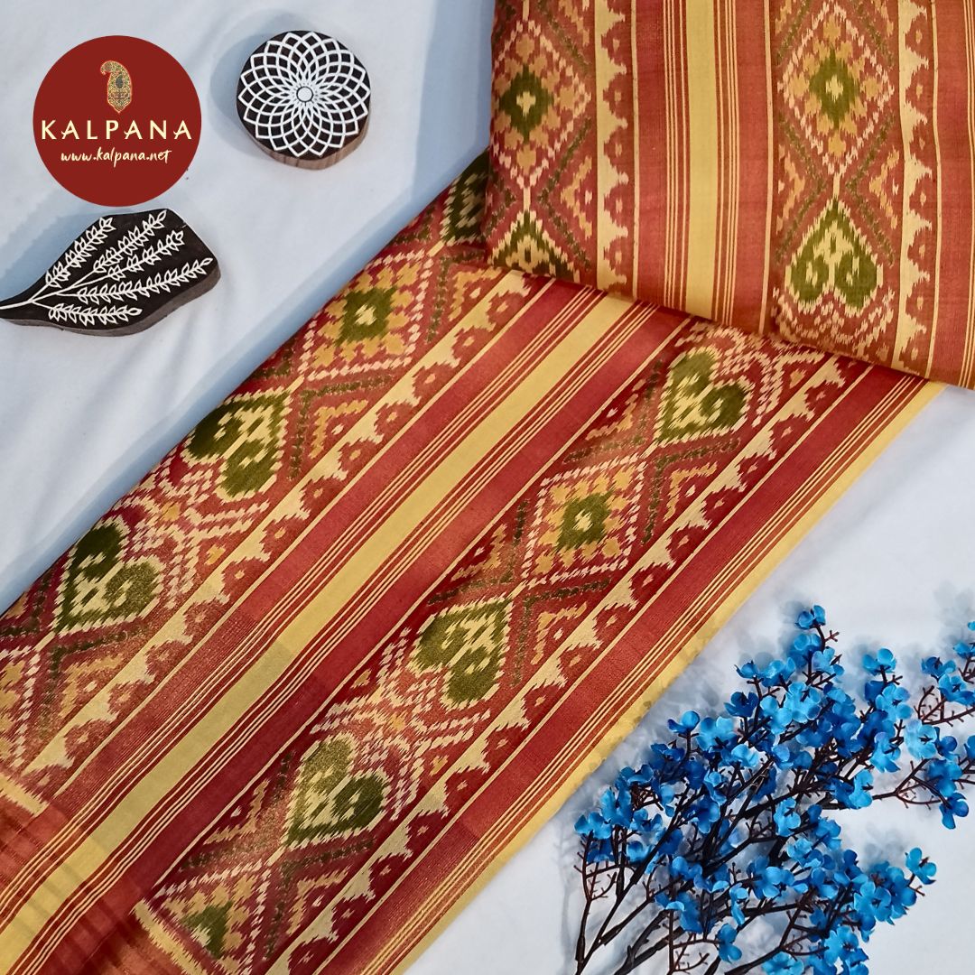 Ikat Handloom Pure Silk Saree