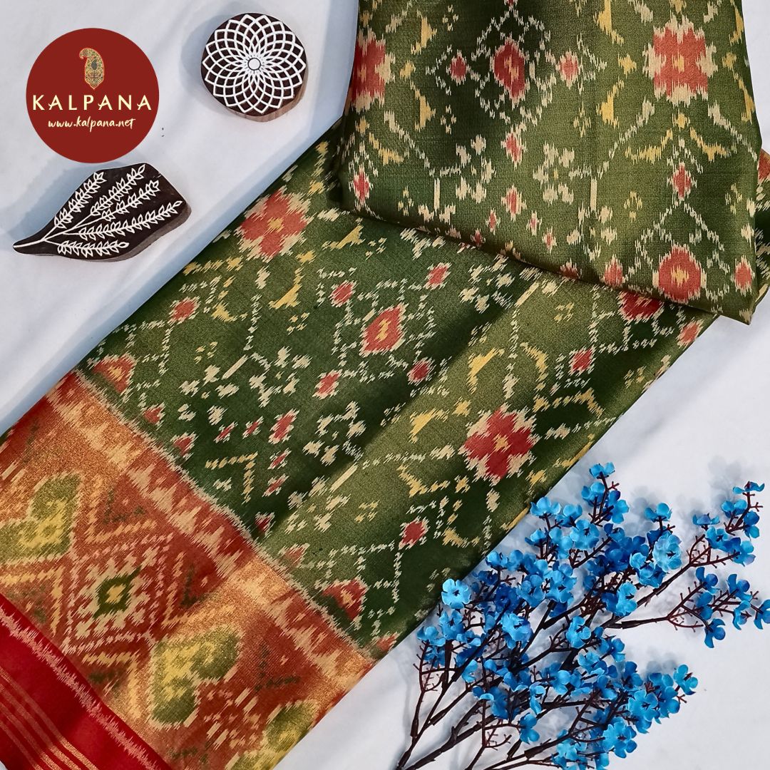 Ikat Handloom Pure Silk Saree