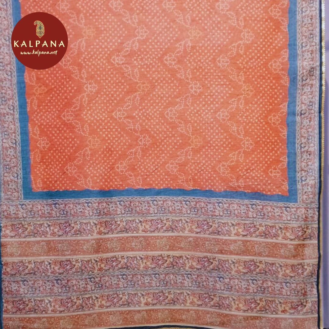 Bandhani Printed Blended SICO Cotton Unstitched Suit - Kalpana