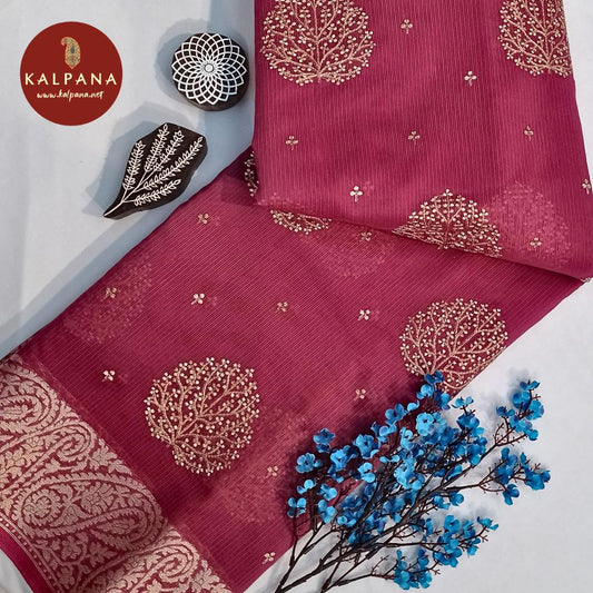 Embroidery Blended SICO Cotton Saree