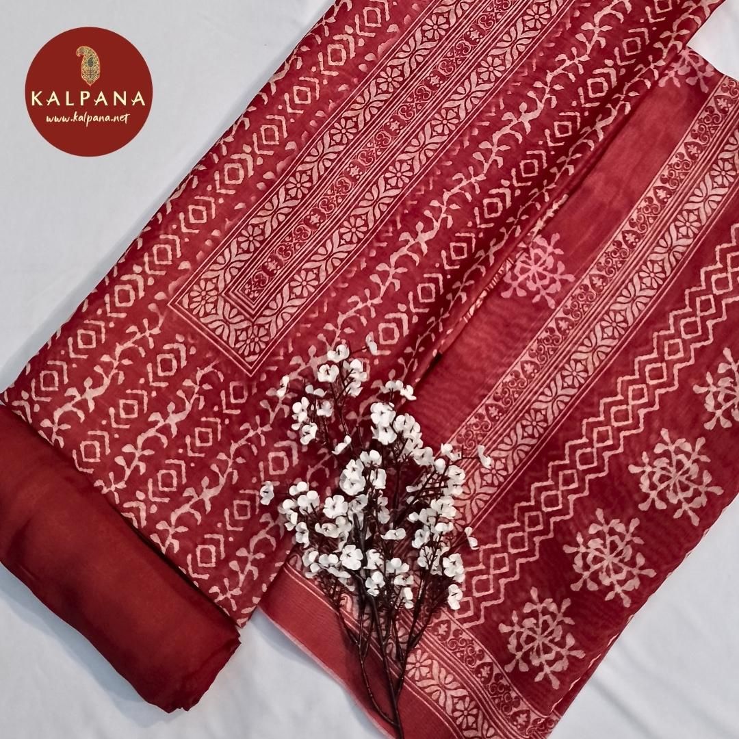 All Over Print Printed Blended SICO Cotton Unstitched Suit