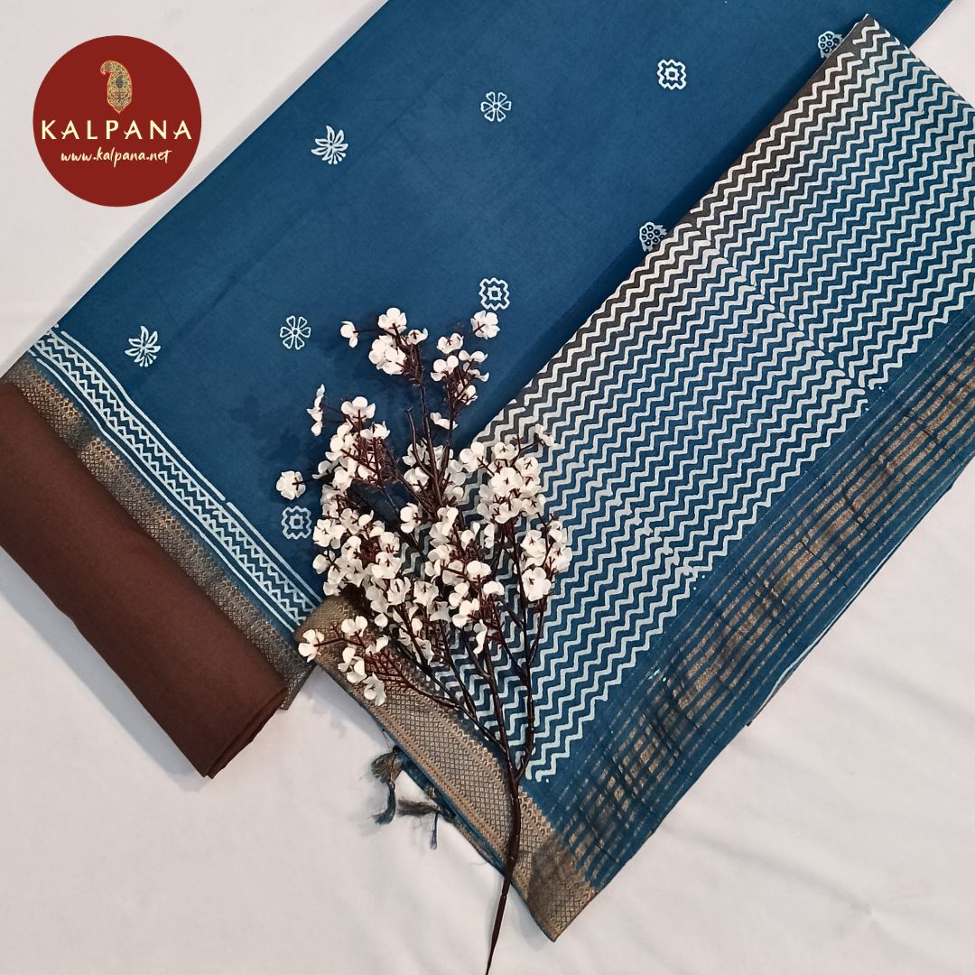 All Over Print Printed Pure Cotton Unstitched Suit