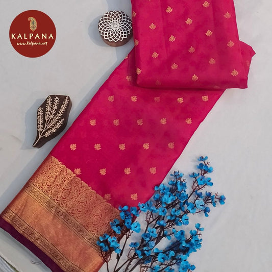 HotPink Woven Zari Handloom South Silk Saree
with Woven Zari Handloom HotPink Color Palla,Border
The HotPink Colored Plain South Silk Unstitched Blouse
Which is Perfect for Semi,Formal,Wear in Summer season(s). Dry Clean Only.
Saree 5.4 mts
Blouse 0.8 mts
Country Of Origin:India
Weight: 500 gms