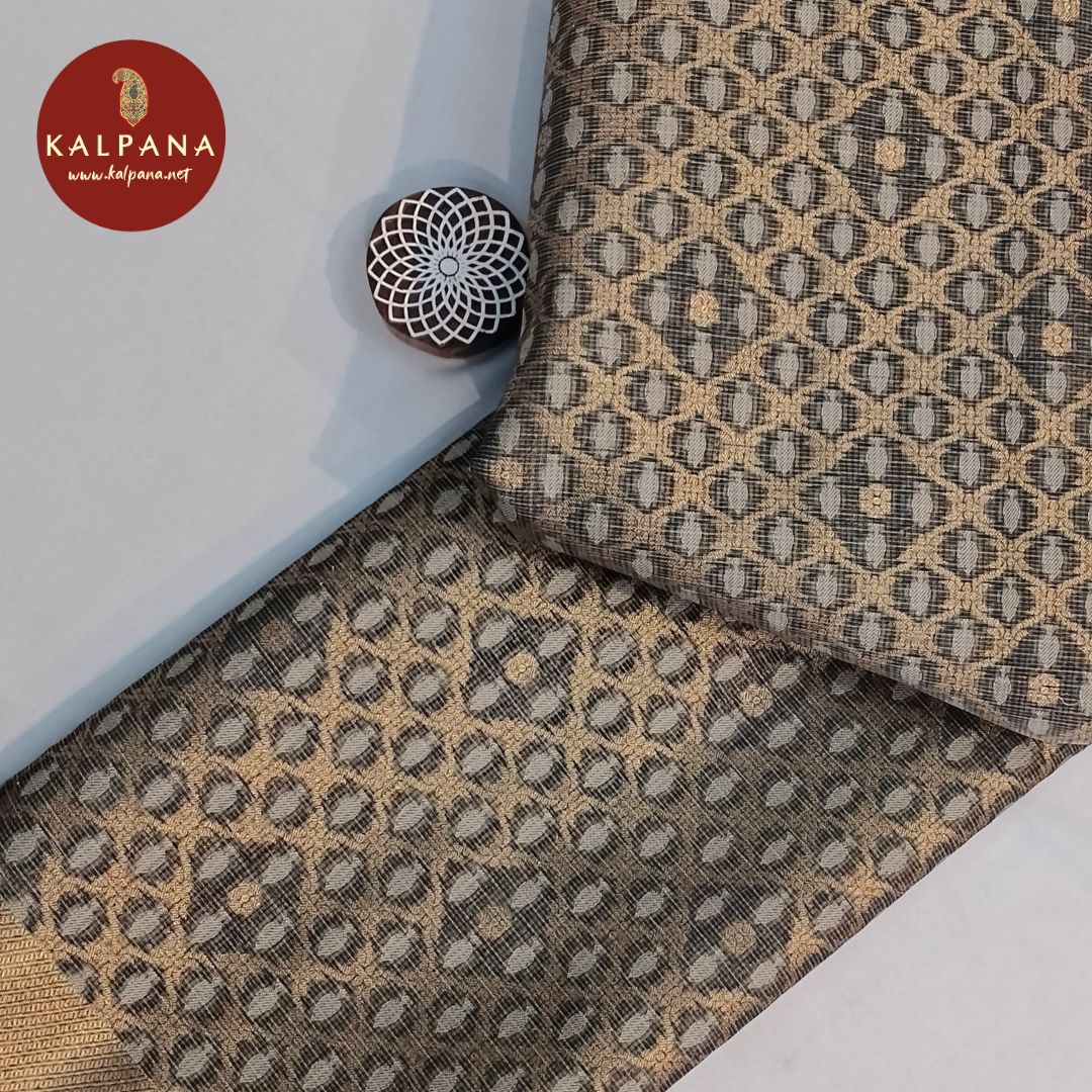 Light Grey Woven Zari Woven Benaras Kota Saree
with Woven Zari Woven Color Palla,Border
The Light Grey Colored Woven Zari Benaras Kota Unstitched Blouse,Unstitched Blouse
Which is Perfect for Semi,Formal,Wear in Summer season(s). Dry Clean Only.
Saree 5.4 mts
Blouse 0.8 mts
Country Of Origin:India
Weight: 500 gms