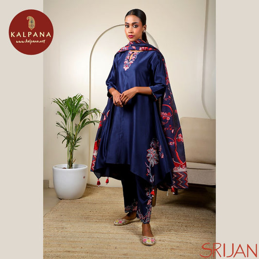Top : Chintz Small Kalidaar Blue Chanderi Shirt and round neck with key hole Neckline.
Dupatta: It comes with Blue color Chintz Chanderi Dupatta.
Bottom : The Cotton Satin Chintz Blue color Pants.
Perfect for Casual,Wear. Recommended for Summer season(s). Dry Clean Only
Country Of Origin:India
Weight: 500 gms